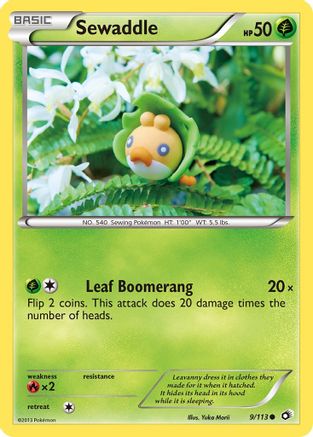Sewaddle (9) 9/113 - Legendary Treasures Reverse Holofoil