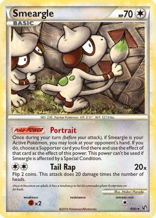 Smeargle 8/90 - Undaunted Holofoil