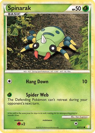 Spinarak 83/123 - HeartGold SoulSilver