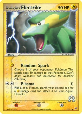 Team Aqua's Electrike - 27/95 27/95 - Team Magma vs Team Aqua