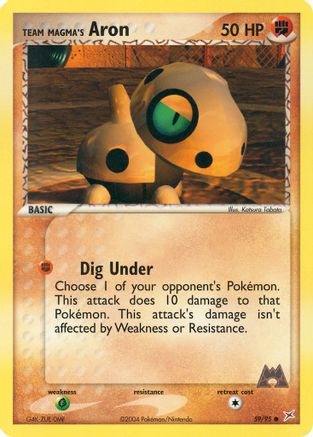 Team Magma's Aron - 59/95 59/95 - Team Magma vs Team Aqua