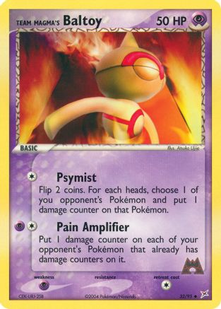 Team Magma's Baltoy - 32/95 32/95 - Team Magma vs Team Aqua Reverse Holofoil