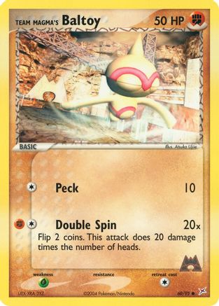 Team Magma's Baltoy - 60/95 60/95 - Team Magma vs Team Aqua Reverse Holofoil