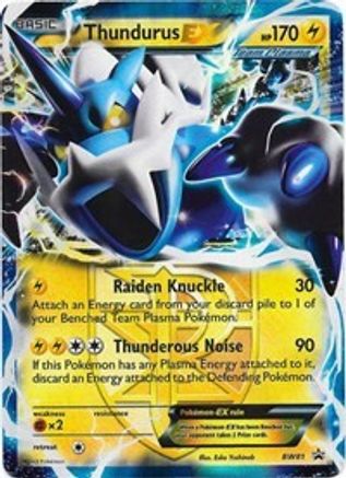 Thundurus EX (Team Plasma) - BW81 BW81/101 - Black and White Promos Holofoil
