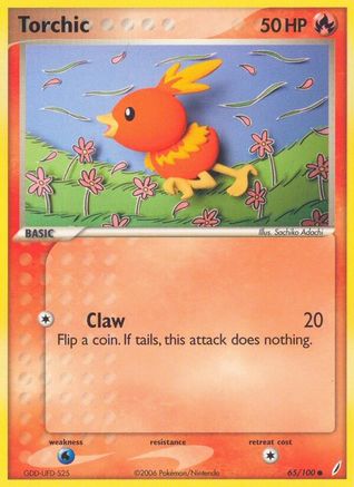 Torchic - 065/100 65/100 - Crystal Guardians Reverse Holofoil