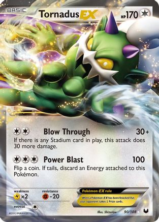 Tornadus EX 90/108 - Dark Explorers Holofoil