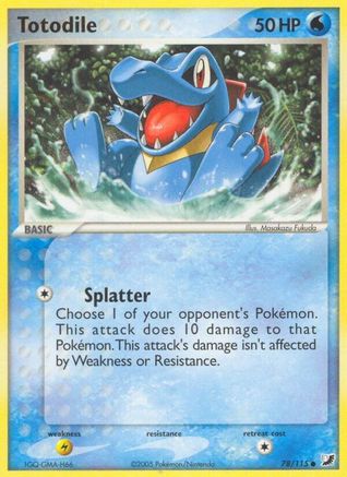 Totodile 78/115 - Unseen Forces Reverse Holofoil