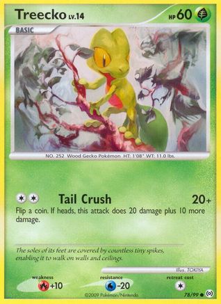Treecko (78) 78/99 - Arceus Reverse Holofoil