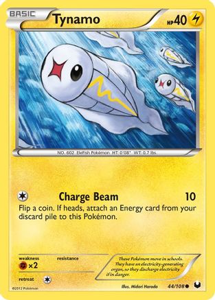Tynamo (44) 44/108 - Dark Explorers Reverse Holofoil