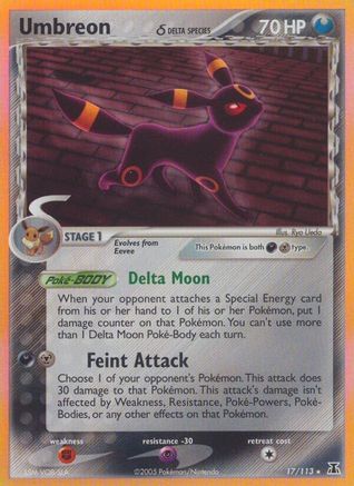 Umbreon (Delta Species) 17/113 - Delta Species Holofoil