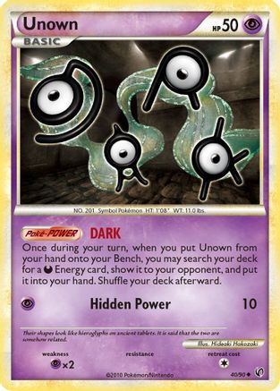 Unown 40/90 - Undaunted Reverse Holofoil