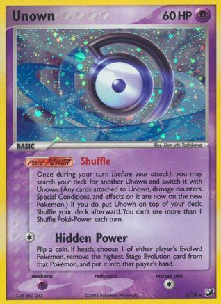 Unown (D) D/115 - Unseen Forces Holofoil