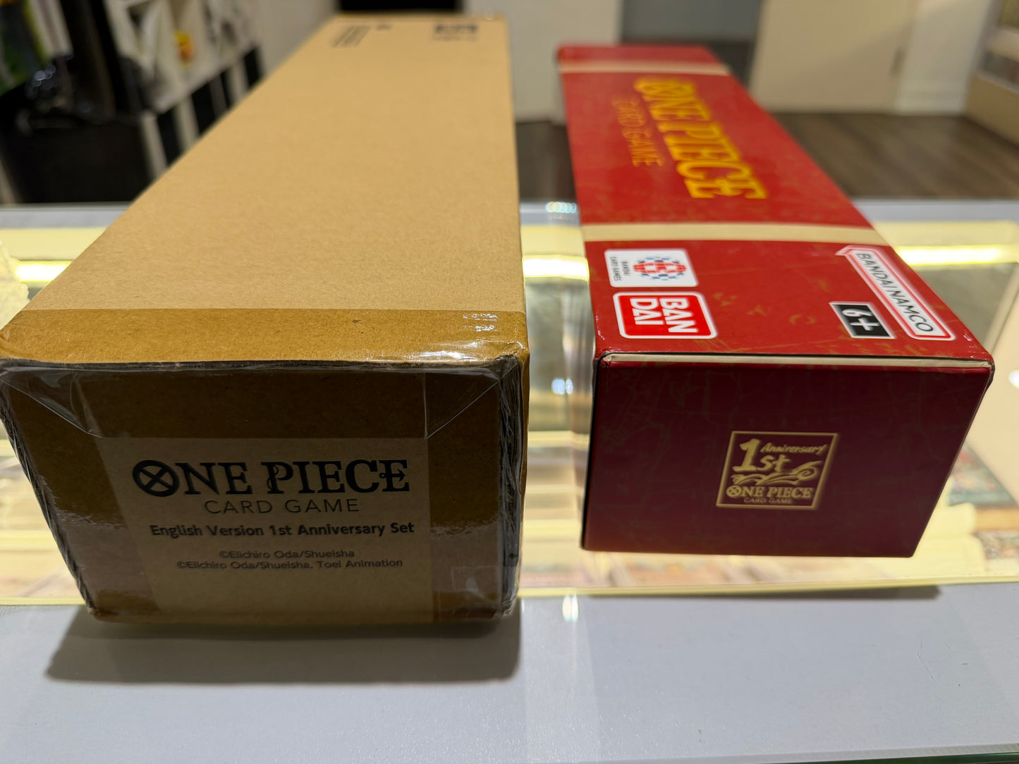 One Piece TCG - One Piece CG English 1st Anniversary Set (W/ Promos) Unsealed + Sealed 2 sets