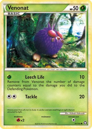 Venonat 81/102 - Triumphant Reverse Holofoil