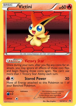 Victini (14) 14/101 - Noble Victories Holofoil