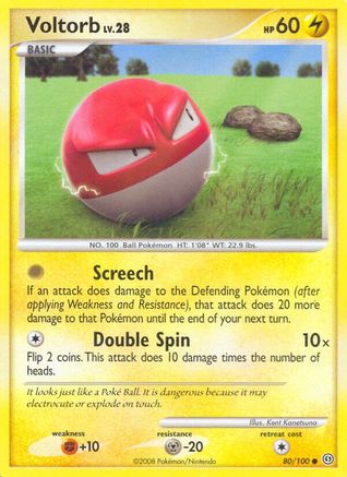Voltorb (80) 80/100 - Stormfront Reverse Holofoil