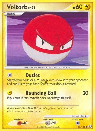 Voltorb (81) 81/100 - Stormfront Reverse Holofoil