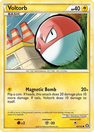 Voltorb 83/102 - Triumphant Reverse Holofoil
