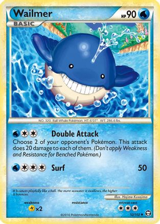 Wailmer 52/102 - Triumphant Reverse Holofoil