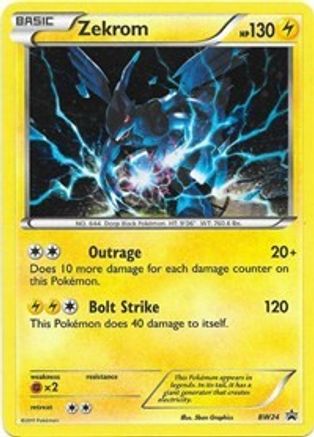 Zekrom - BW24 BW24/101 - Black and White Promos Holofoil