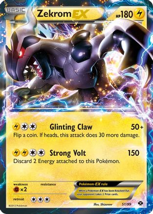 Zekrom EX 51/99 - Next Destinies Holofoil