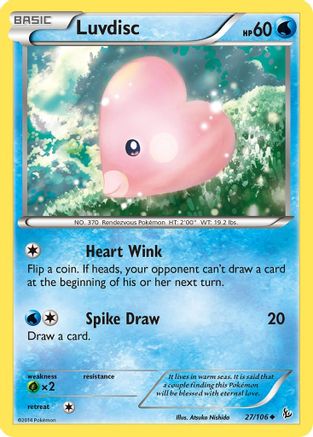 Luvdisc 27/106 - XY Flashfire Reverse Holofoil
