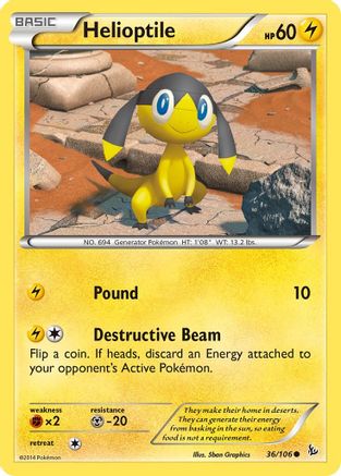 Helioptile 36/106 - XY Flashfire