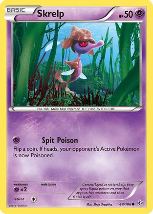 Skrelp 44/106 - XY Flashfire Reverse Holofoil
