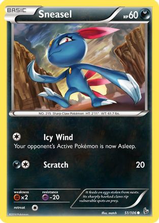 Sneasel (51) 51/106 - XY Flashfire