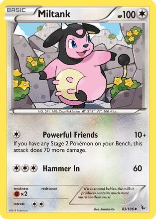Miltank 83/106 - XY Flashfire