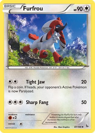 Furfrou 87/106 - XY Flashfire