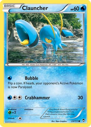Clauncher 23/111 - XY Furious Fists