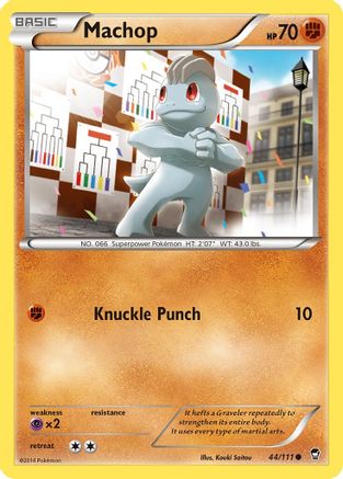 Machop 44/111 - XY Furious Fists Reverse Holofoil