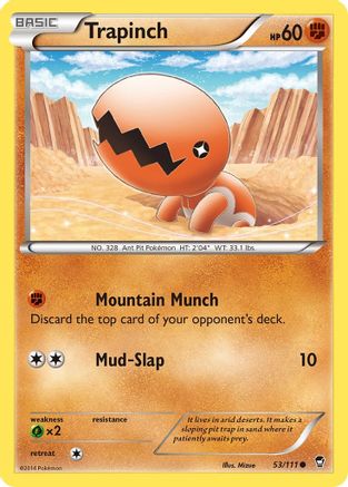 Trapinch 53/111 - XY Furious Fists