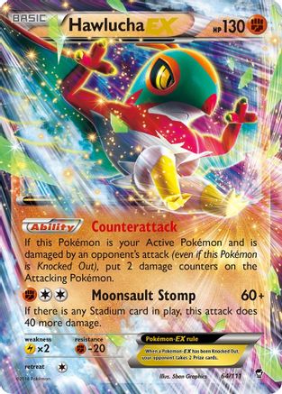 Hawlucha EX 64/111 - XY Furious Fists Holofoil