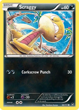 Scraggy 66/111 - XY Furious Fists Reverse Holofoil