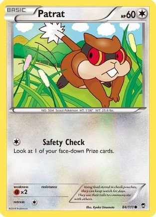 Patrat 84/111 - XY Furious Fists Reverse Holofoil