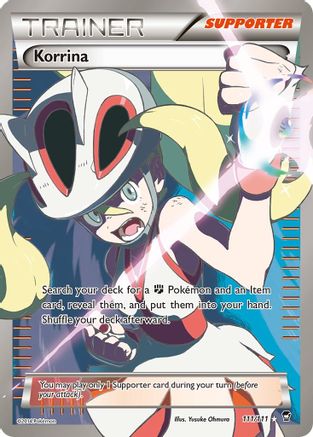 Korrina (111 Full Art) 111/111 - XY Furious Fists Holofoil