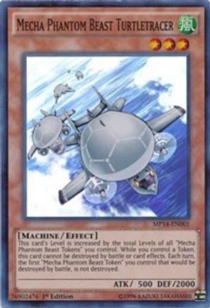Mecha Phantom Beast Turtletracer (MP14-EN001) - 2014 Mega-Tins Mega Pack 1st Edition