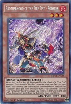 Brotherhood of the Fire Fist - Rooster (MP14-EN120) - 2014 Mega-Tins Mega Pack 1st Edition