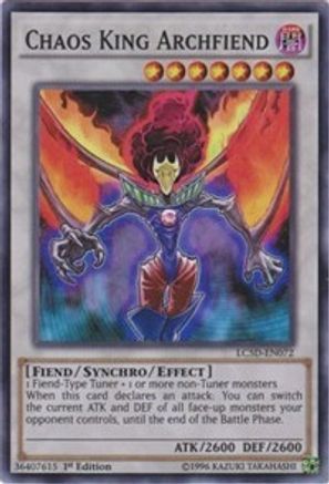 Chaos King Archfiend (LC5D-EN072) - Legendary Collection 5D's 1st Edition