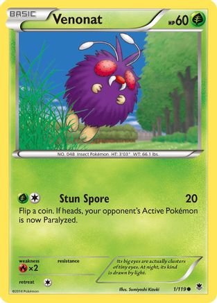 Venonat 1/119 - XY Phantom Forces