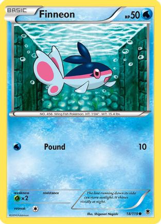 Finneon 18/119 - XY Phantom Forces Reverse Holofoil