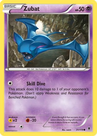 Zubat 31/119 - XY Phantom Forces