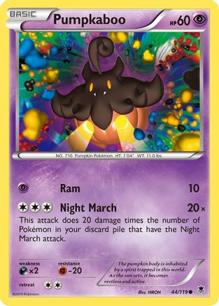 Pumpkaboo 44/119 - XY Phantom Forces