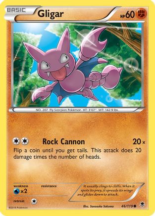 Gligar 46/119 - XY Phantom Forces