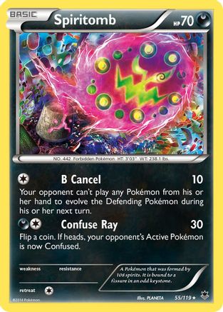 Spiritomb 55/119 - XY Phantom Forces Reverse Holofoil
