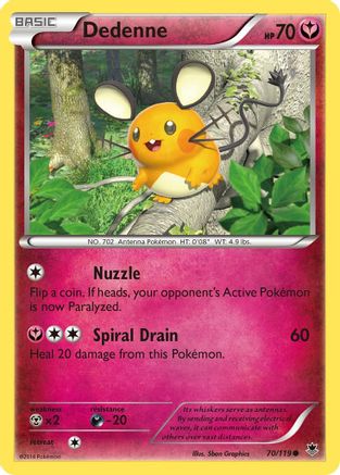 Dedenne 70/119 - XY Phantom Forces