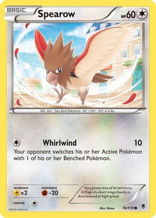 Spearow 78/119 - XY Phantom Forces Reverse Holofoil