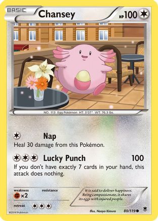 Chansey 80/119 - XY Phantom Forces Reverse Holofoil